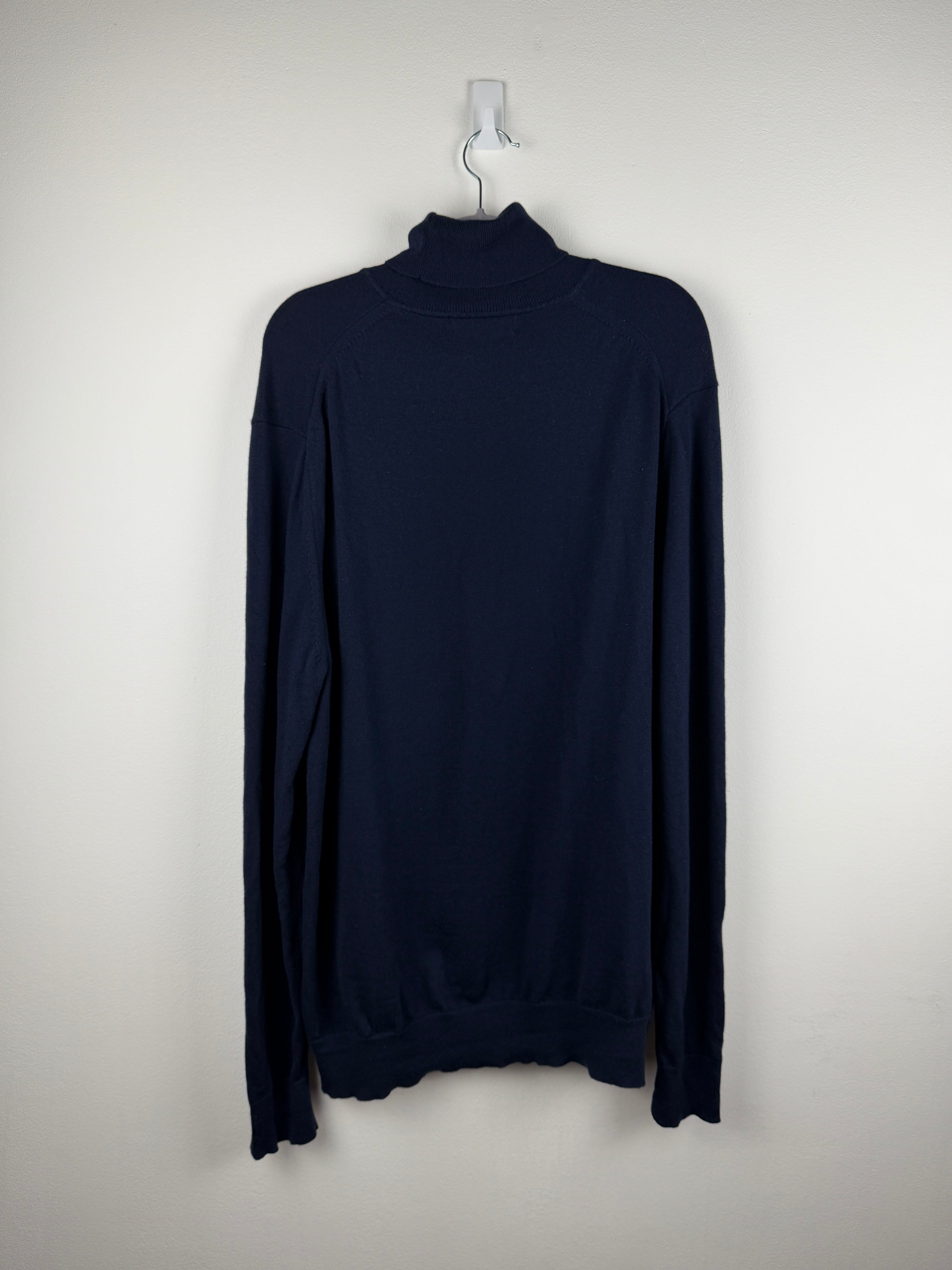 Fred Perry Turtleneck Merino Wool Mix - blue XL