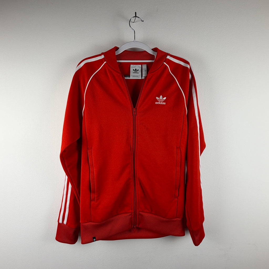 Adidas Track Jacket - Red White S