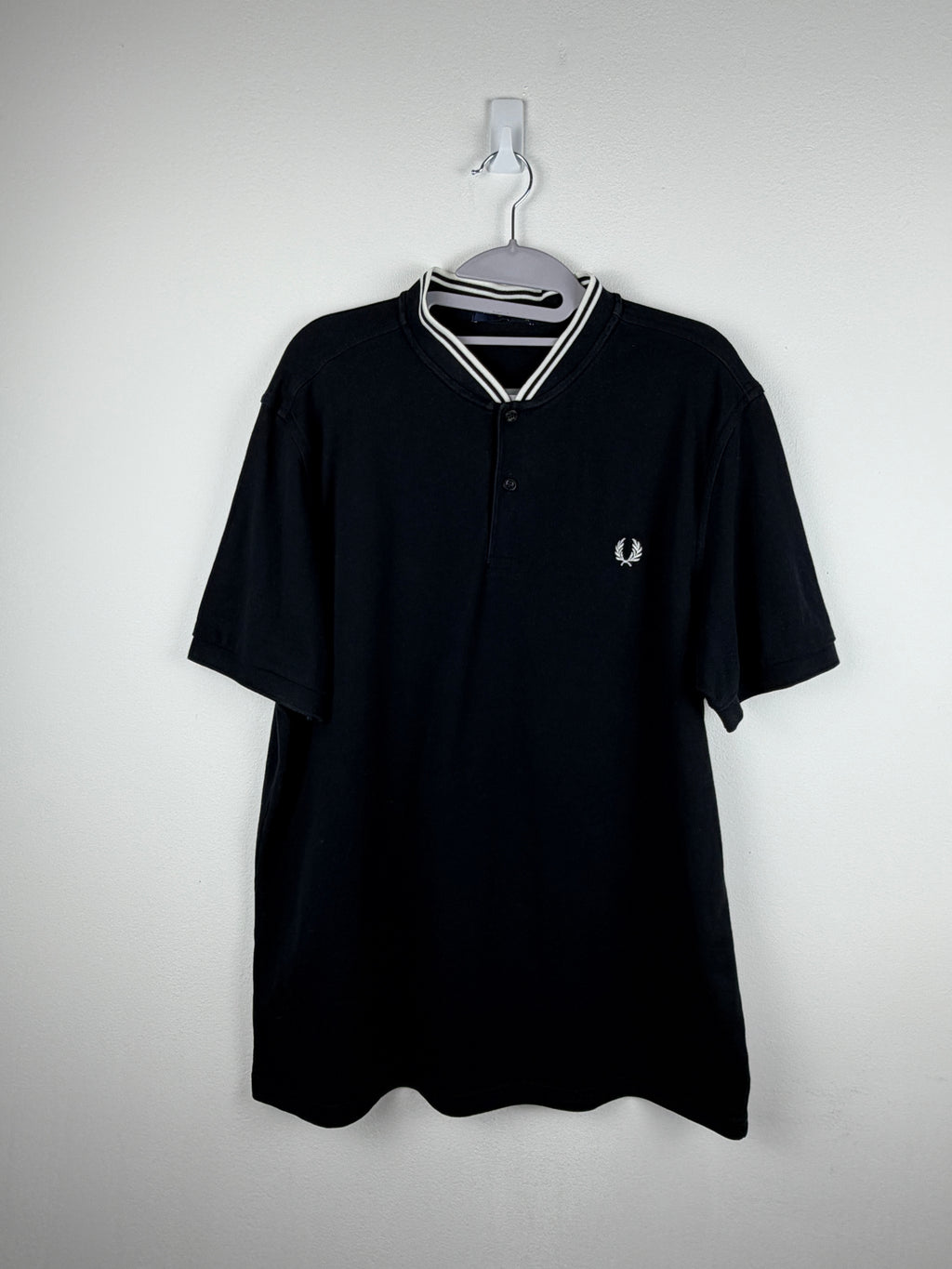 Fred Perry Polo Stand-Up Collar - Black XL