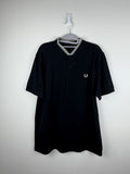 Fred Perry Polo Stand-Up Collar - Black XL