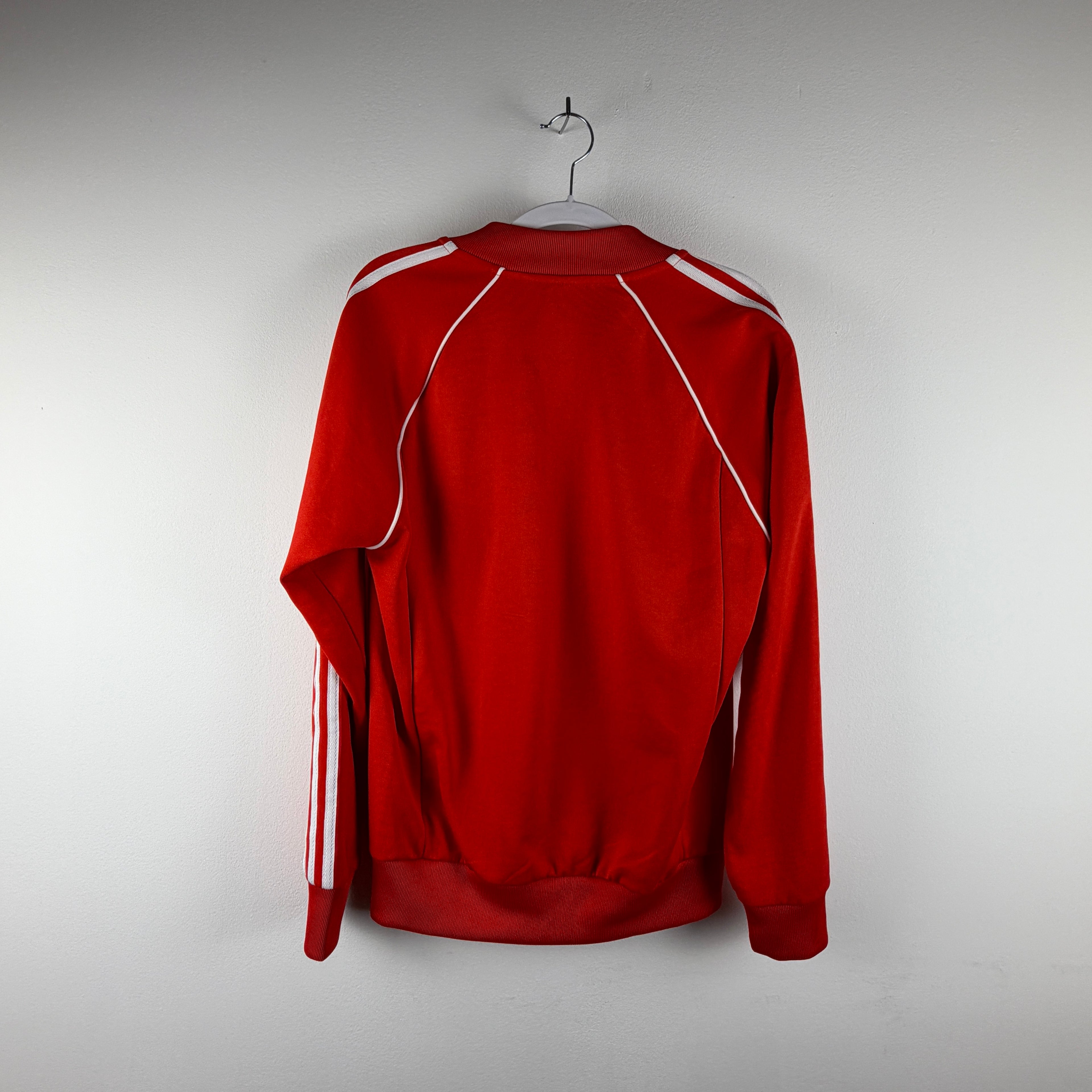 Adidas Track Jacket - Red White S