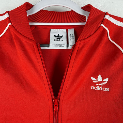 Adidas Track Jacket - Red White S