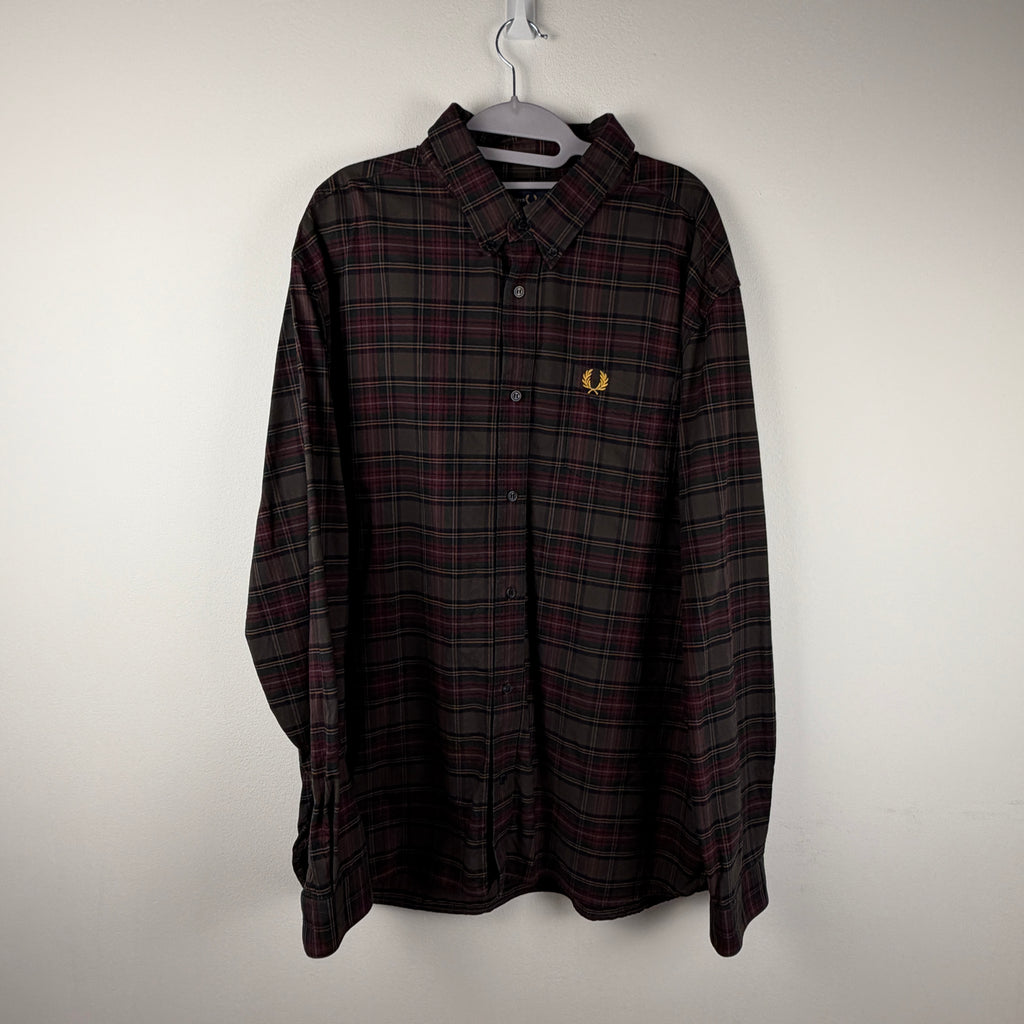 Fred Perry Checked Shirt Longsleeve - Multicolor XXL