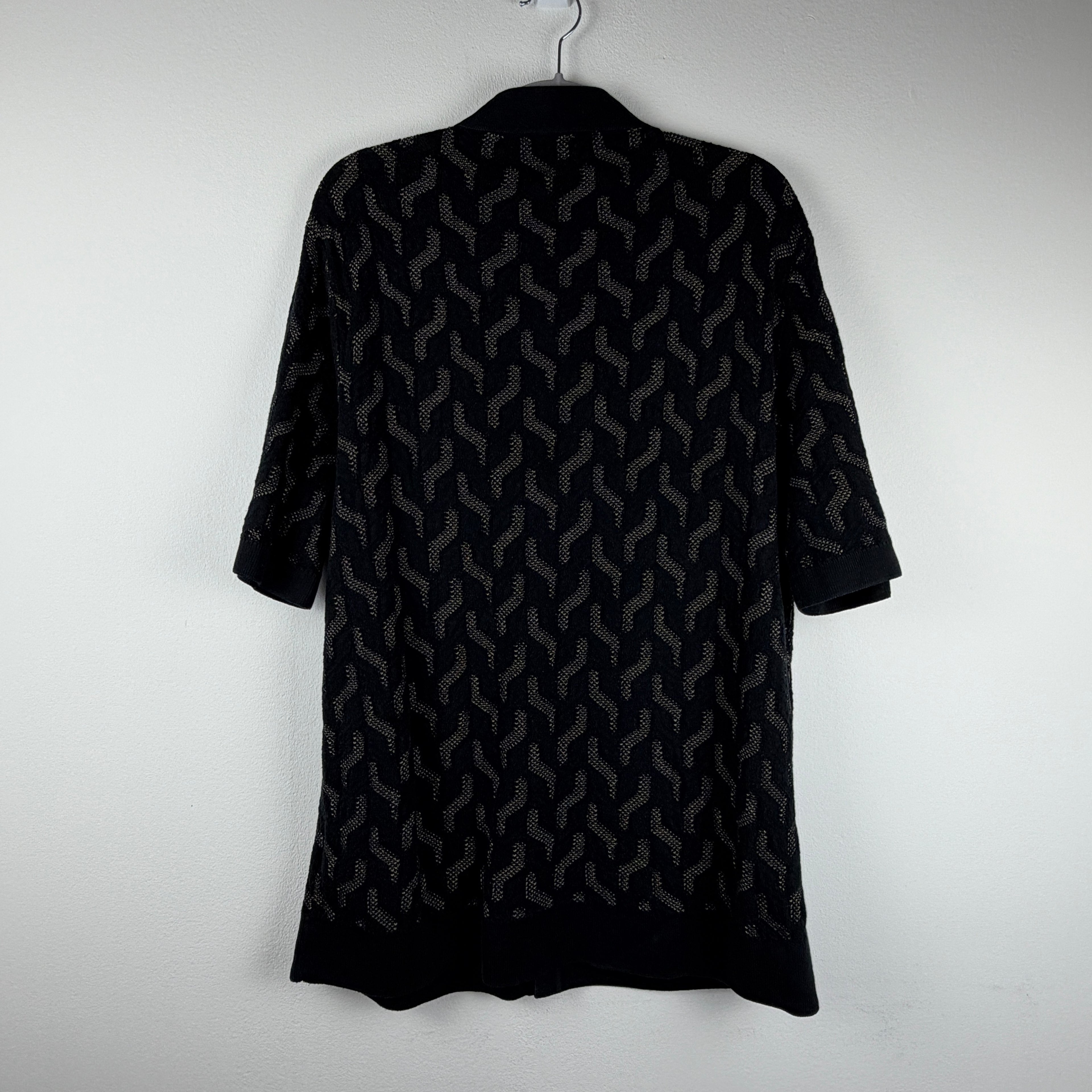 Fred Perry Pattern Knit Polo - Black XL