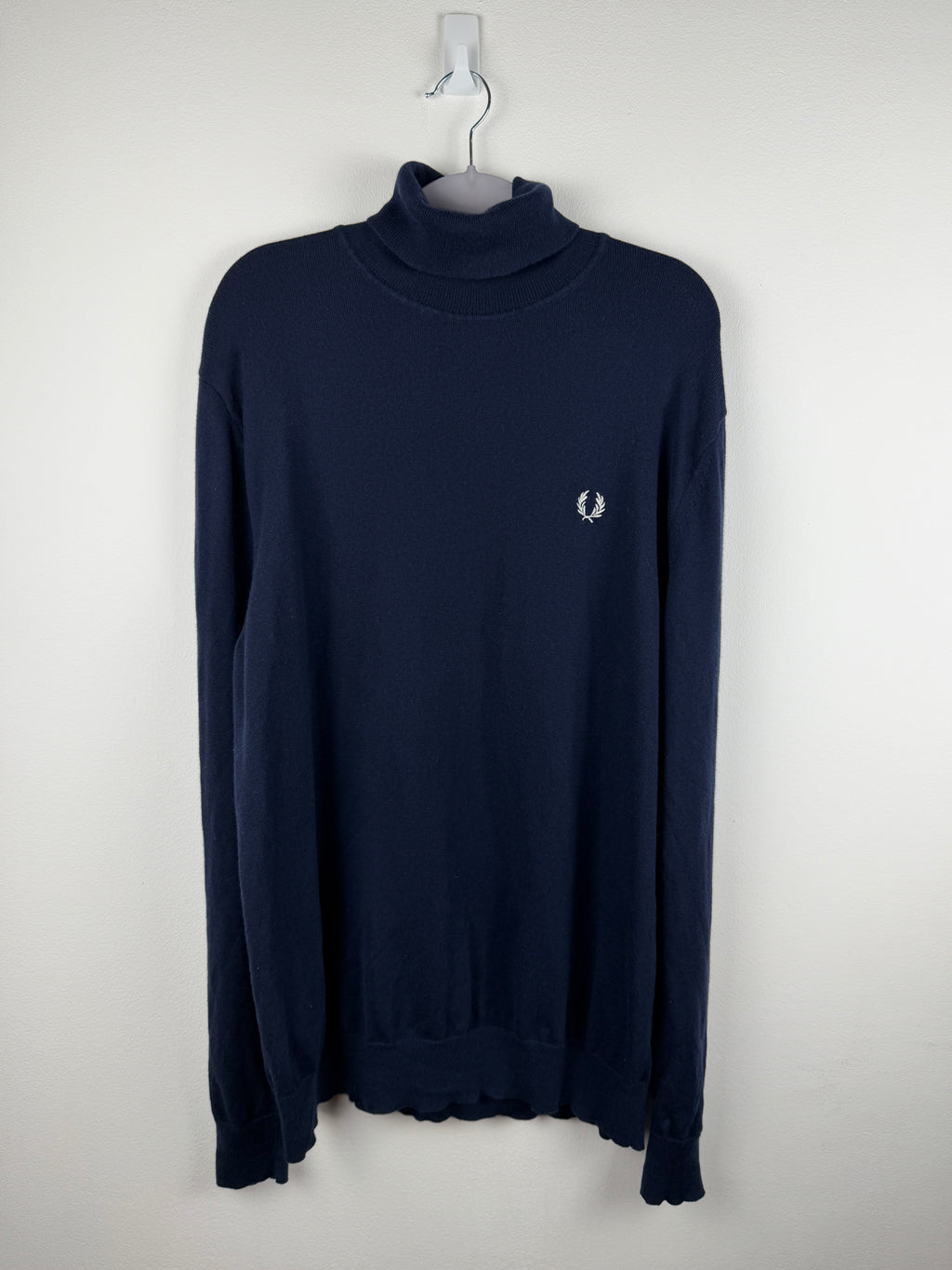 Fred Perry Turtleneck Merino Wool Mix - blue XL